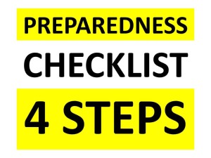 Preparedness Checklist 4 Steps